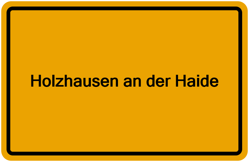 Handelsregisterauszug Holzhausen an der Haide